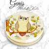 baykuş desenli geniş metal kutu