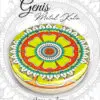 mandala desenli geniş metal kutu