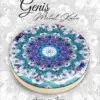 mandala desenli geniş metal kutu