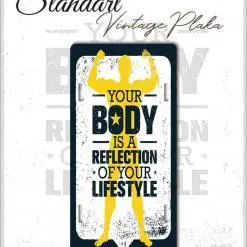 body vintage metal plaka