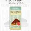 cakes vintage metal plaka