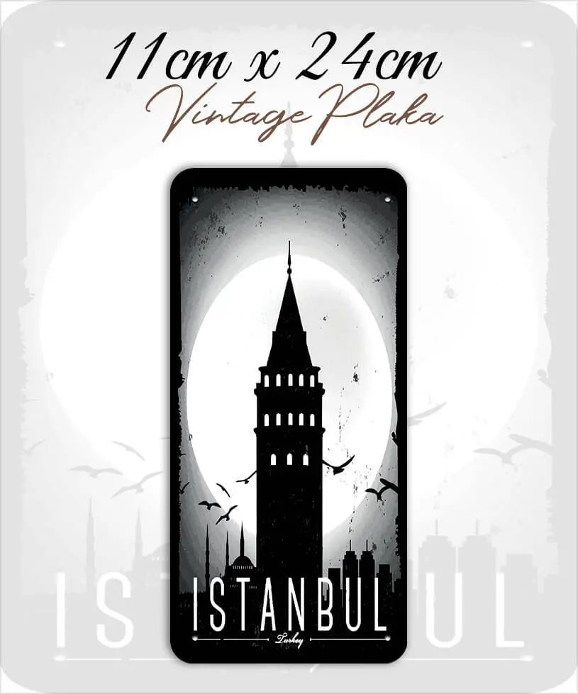 istanbul metal plaka