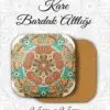 mandala desenli metal kare bardakaltı