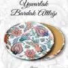 mandala desenli yuvarlak bardakaltı