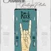 rock vintage standart metal plaka