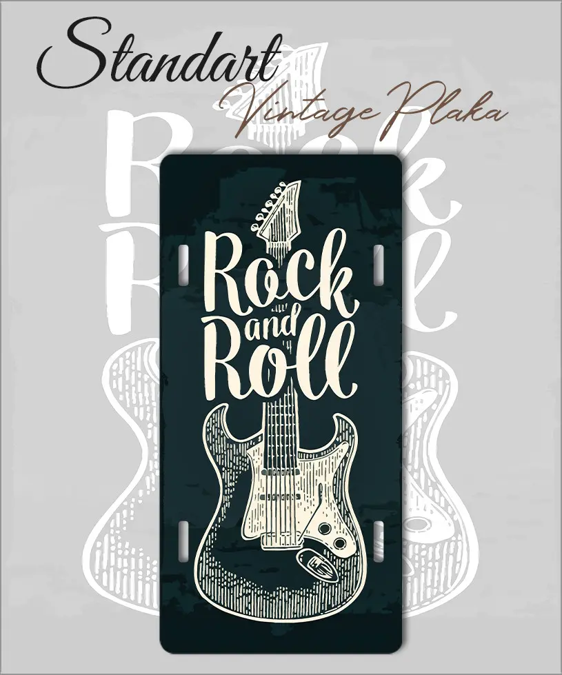 rock&Roll vintage standart metal plaka