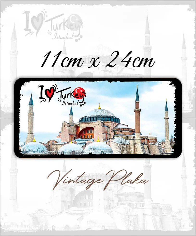 İstanbul Love metal plaka