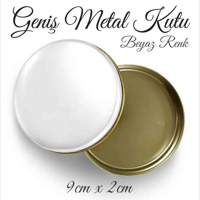 beyaz geniş metal kutu