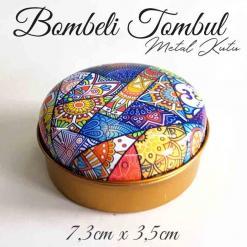 bombeli tombul metal kutu mandala desen 54