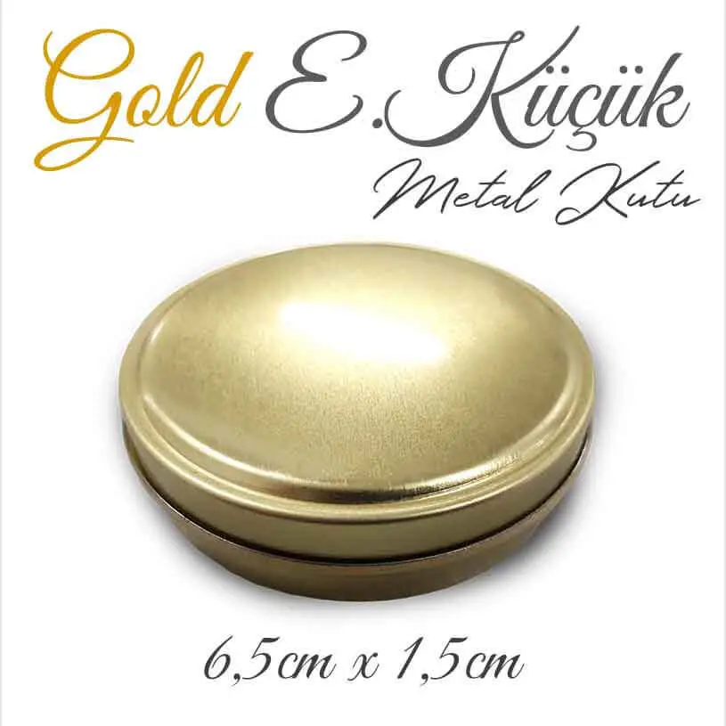 Gold Küçük Metal Kutu (1 Koli=100 adet)