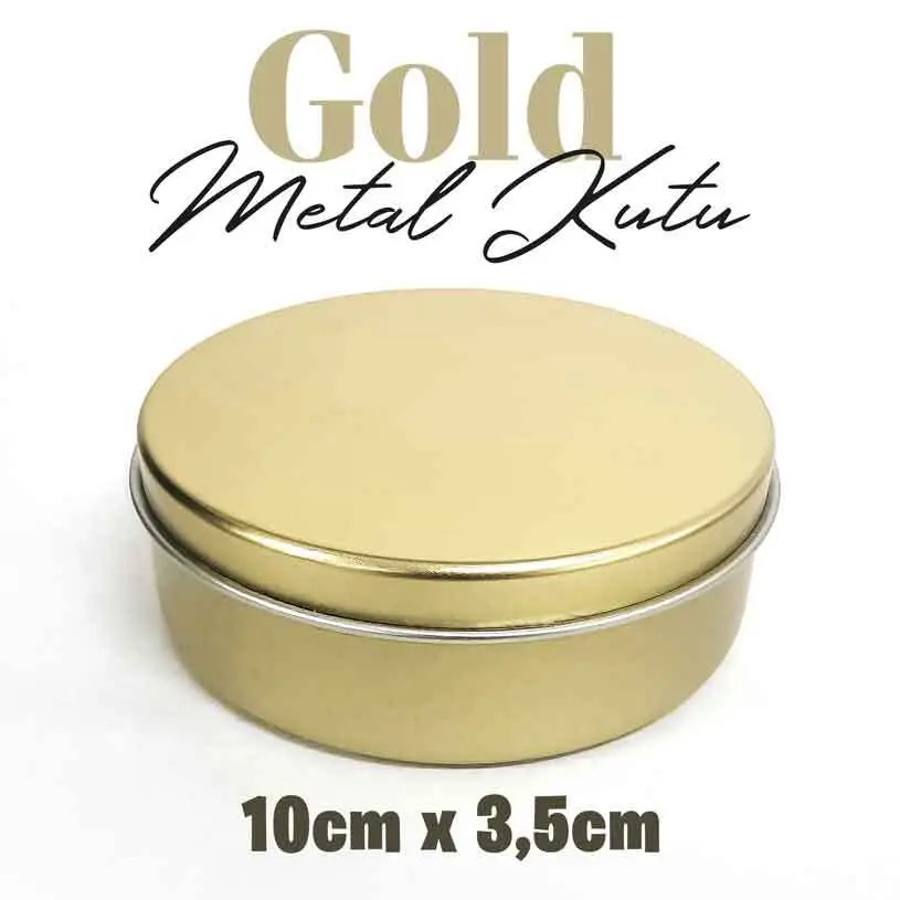 Gold Büyük Metal Kutu