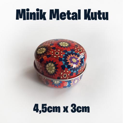Mandala Desenli Minik Metal Kutu