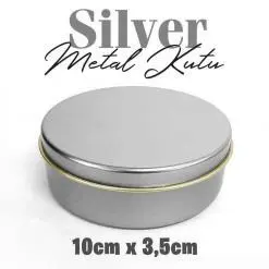 Silver Büyük Metal Kutu