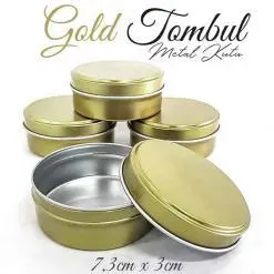 Gold Tombul Metal Kutu (1 Koli=100 adet)