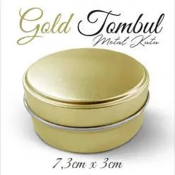 Alternative view of Gold Tombul Metal Kutu (1 Koli=100 adet)