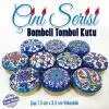 çini desenli bombeli metal kutu