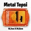 istanbul desenli metal tepsi
