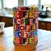 coffee desenli metal kutu