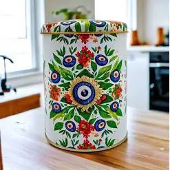 Nazar Desenli 10x13 cm Metal Kutu