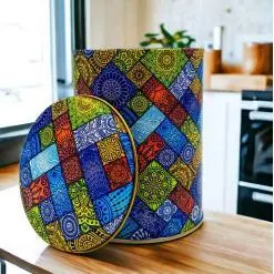 Alternative view of Mandala Desenli 10x13 cm Metal Kutu