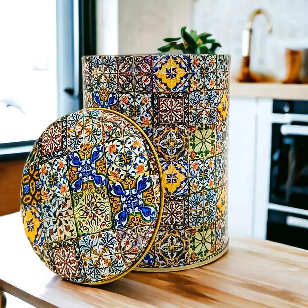 Mandala Desenli 10x13 cm Metal Kutu - Görsel 2
