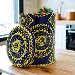 Alternative view of Mandala Desenli 10x13 cm Metal Kutu